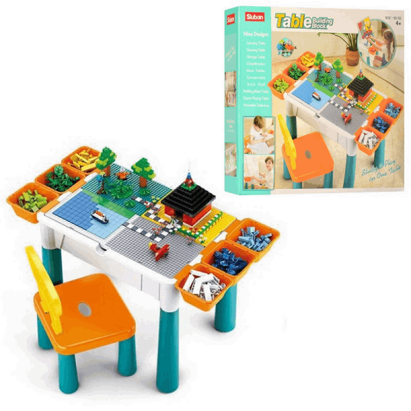 BestToys Лего столики Многофункциональный стол 3-в-1 | Слубан M38-B0788